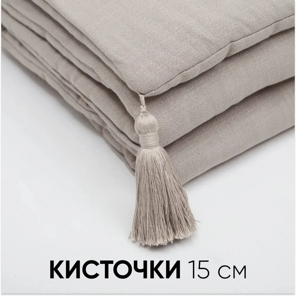 Покрывало дорожка на кровать льняное LOOM & LINEN