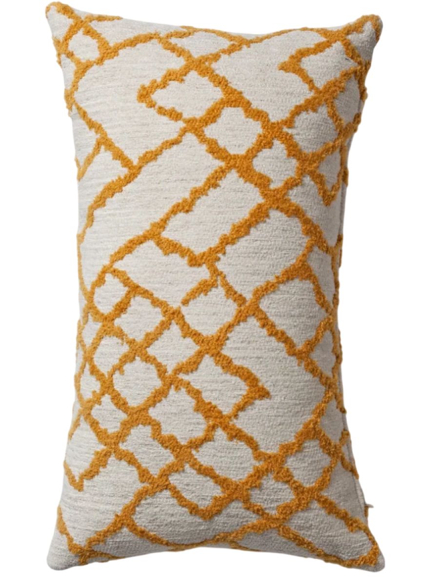 Декоративная подушка для дивана 30x50 Maya yellow, на молнии