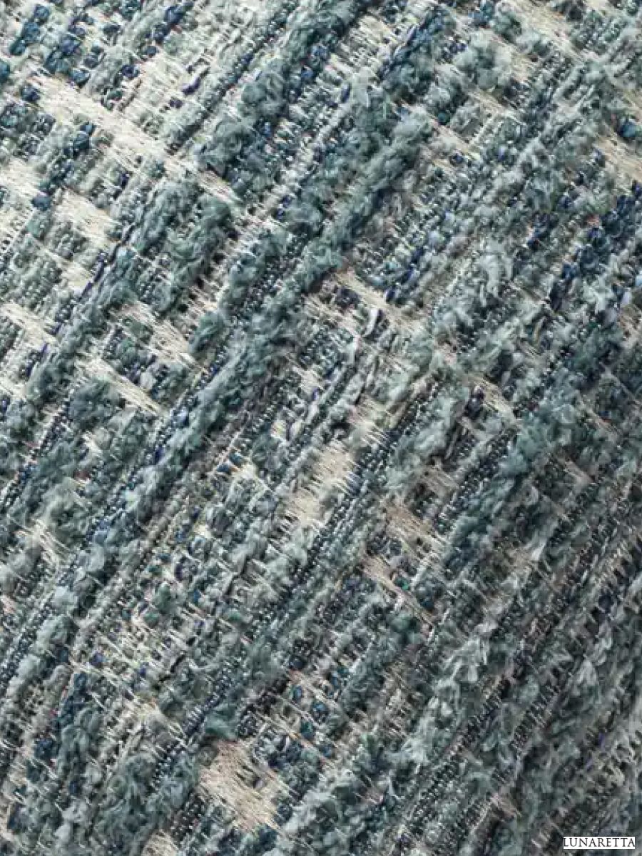 Декоративная подушка для дивана 50x50 Tweed mavi, на молнии