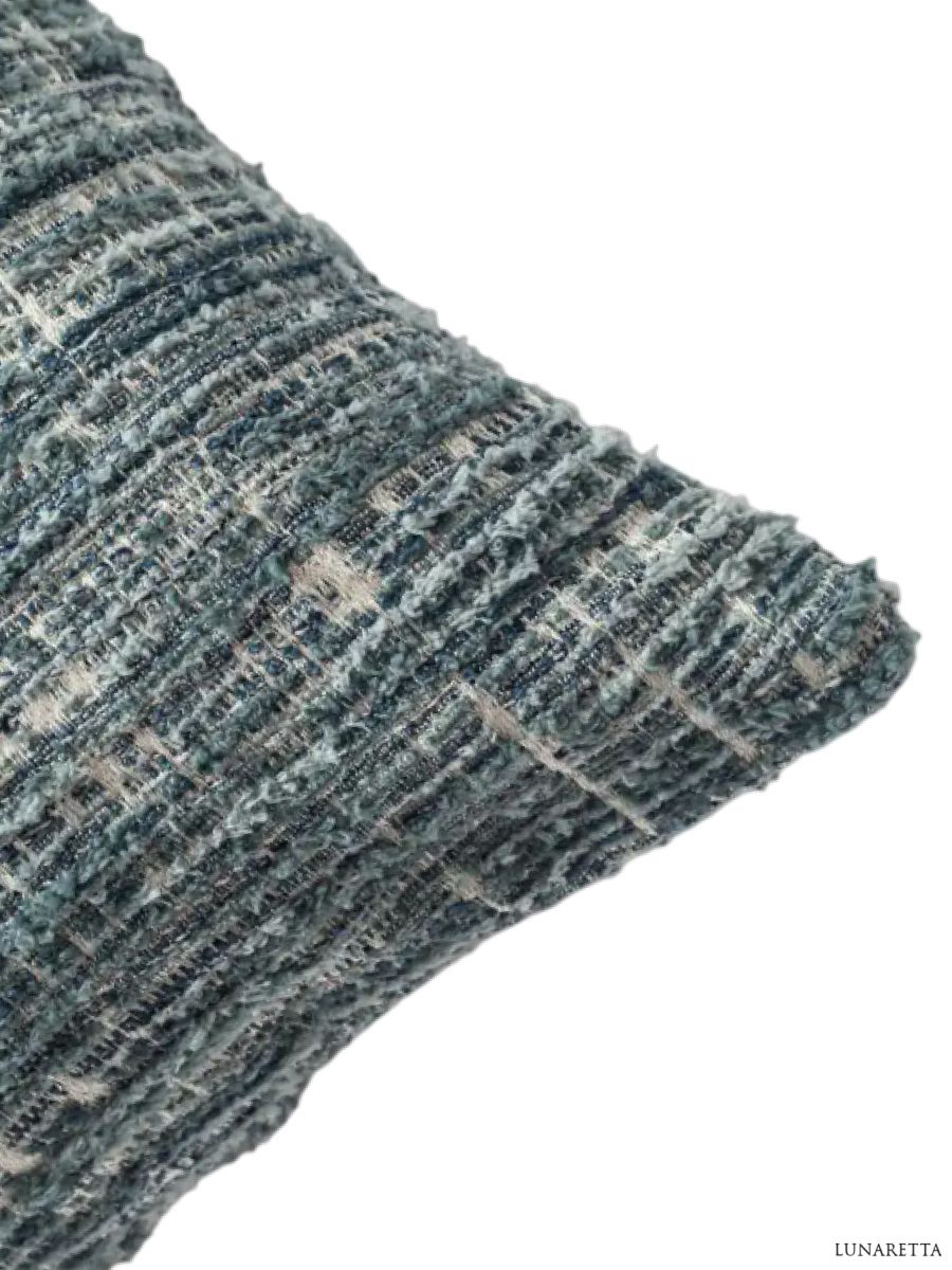 Декоративная подушка для дивана 50x50 Tweed mavi, на молнии