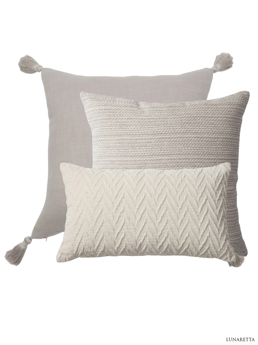 Декоративные подушки для дивана, комплект 3 шт. Loom & Kraft